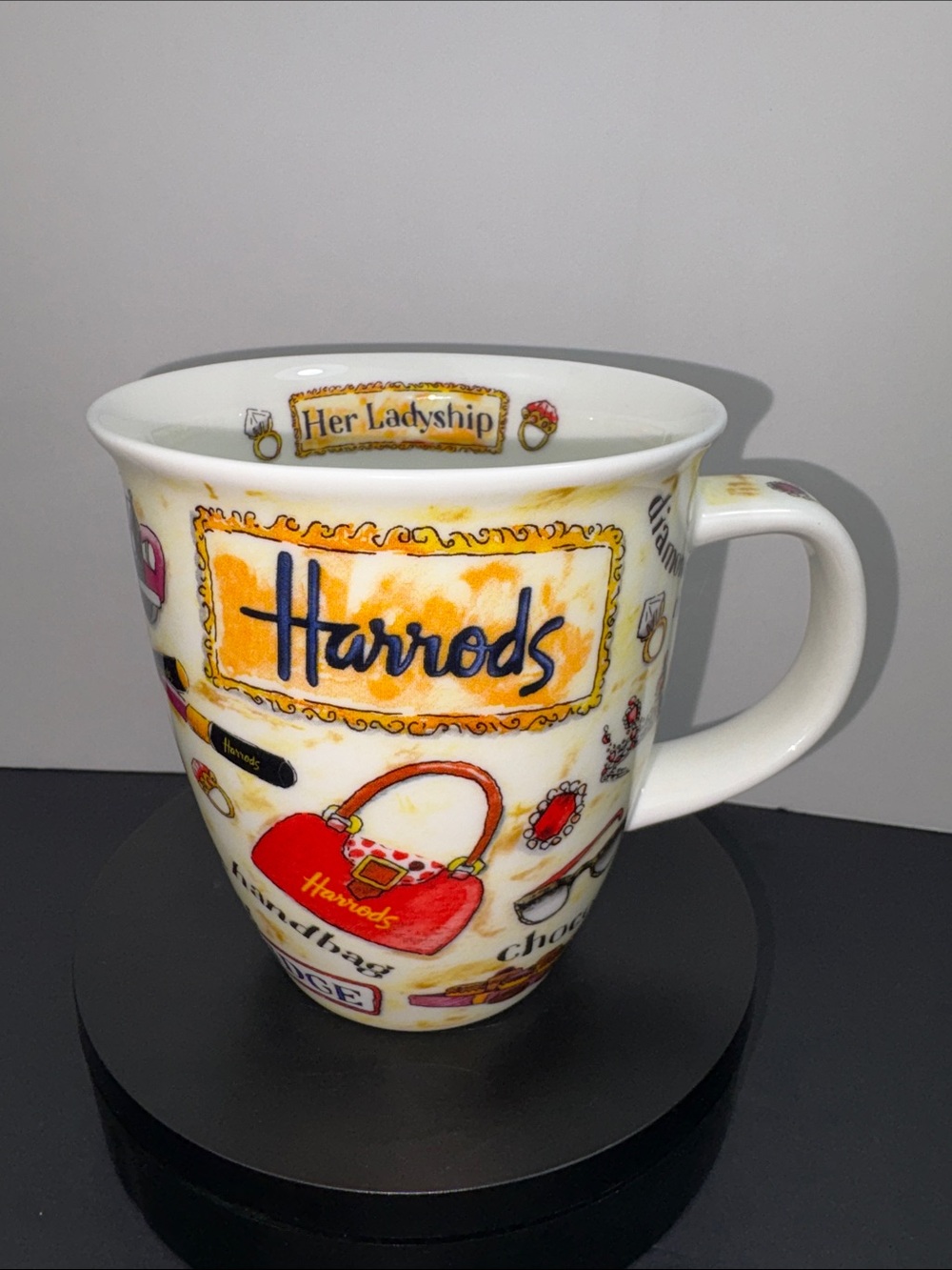 Harrods Her Ladyship Mug Dunoon Nevis Shape Fine Bone China Made in England